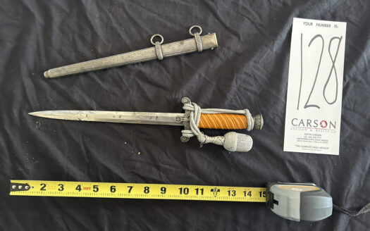 ONLINE AUCTION – FIREARMS, HUNTING ITEMS, & WWII GERMANY DAGGERS – AUCTION OPENS SEPT. 9 & SOFT CLOSE BEGINS SEPT. 30 AUCTION VIEWING & PREVIEW WILL BE FRIDAY, SEPT. 11 3-6PM AT OUR OFFICE LOCATED AT 204 E. NORTH AVE., FLORA, IL